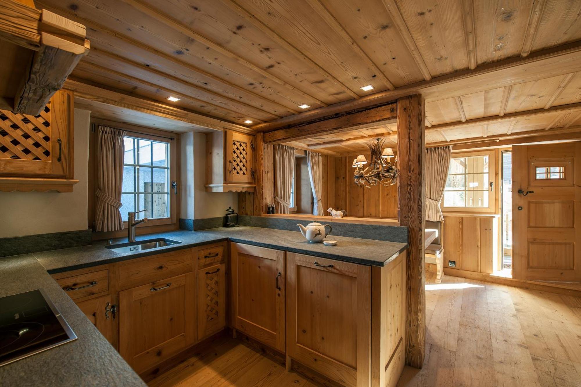 Chalet Berghof Sertig Clavadel Kamer foto